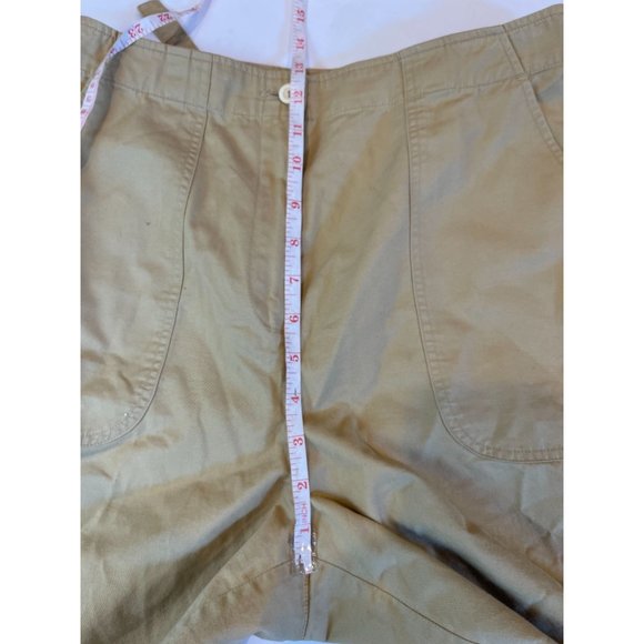 Liz Claiborne Mens Bermuda Chino Shorts 100% Cotton Belt Waist Khaki Size 10 - Picture 5 of 7